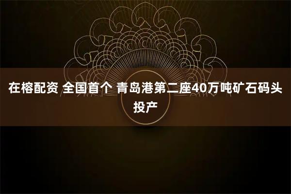 在榕配资 全国首个 青岛港第二座40万吨矿石码头投产