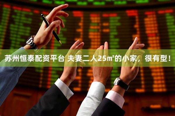 苏州恒泰配资平台 夫妻二人25㎡的小家，很有型！